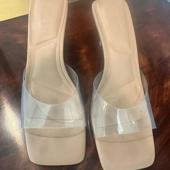 INC International Concepts Women's Heels with Clear Straps - Picture 2 of 6